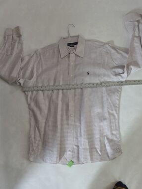 Polo by Ralph Lauren Men’s Classic Check Button-Down Shirt - Light Pink/White
